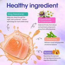 ALLIWISE Melatonin Sleep Support Supplement (Honey Pack, 5mg Melatonin) – 50mg L-Theanine, 250mg Passion Flower, 200mg Chamomile, Supports Sleep & Anxiety Balance For Relaxation Seekers