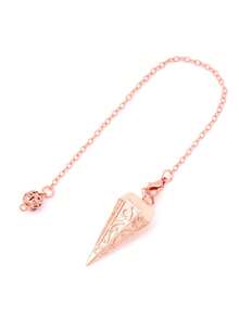 1PC Copper Metal Rune Pendant For Dowsing Divination Balancing Body Healing Chakra Reiki Spiritual Antique Pendant Pendule Pendulo H747 - Pendulum - View 12