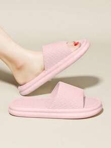1 Pair Of New Summer Couple Slippers, Non-Slip Slippers, Suitable For Indoor, Outdoor, Shower And Family Use In All Seasons, White And Pink Are Optional Gifts For Mothers,House Slippers Women,Sandals For Women,Bedroom Slippers,Shower Shoes,White Sandals,Black Sandals,Yellow Sandals