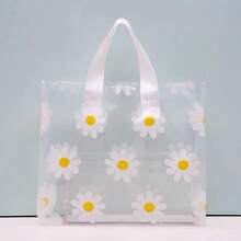 5-50 piezas Bolsas de regalo con tema de margaritas vibrantes - Resistentes al agua y multiusos, adecuadas para empaquetar cosméticos, prendas de vestir y suministros para fiestas