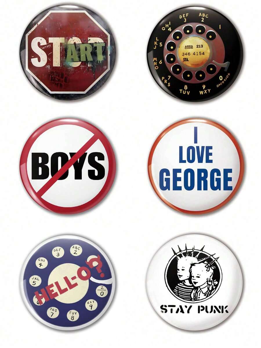 Funny Pattern Badge Brooch, Women's Pin, Lapel Pin, Bag Pendant, Fashion Accessory, Interesting Gift For Friends, Family, Teachers, And Classmates - Multicolor - View 1