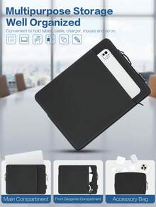 SENLASI 13-16 Inch Laptop Case Sleeve Compatible With MacBook Air 13 15 M1 M2 2012-2023/MacBook Pro 13 14 15 16 2010-2022/14-15.6 HP Chromebook Surface Notebook Shockproof Water-Resistant Bag With Accessory Pouch