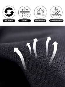 UV-Resistant Gel Manicure Gloves Professional Protective Gloves For Nail Art, Elastic Fingerless Gloves For Home And Outdoor Use,Nail Supplies,Nail Tools,Nail Art Tools,Back To School,Nails,Nail Tools For Press On Nails - màu đen - Xem 4