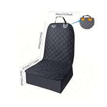 1 件旅行配件，防尘、防爪黑色宠物汽车座椅套，带通风功能，适用于婴儿、儿童、狗、猫和小动物，适用于前排座椅和副驾驶座椅，汽车座椅保护套，通用型，可洗座椅套 - 坐 - 查看 12