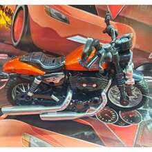 Moto Motocicleta Miniatura de Ferro de Brinquedo Crianças e Colecionadores Com Som, Luz e Fricção