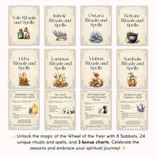 The Year Round Sabet Guide: A 46 Page Printable Manual Of Pagan , Spells, And Seasonal Celebrations For Wizarding, Witchcraft, And Spiritual Life - Including Altar Decorations, Crystals, Herbs, And Deities
