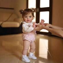 NPK 26 Inch Pippa Fully Dressed Reborn Doll, Oversized Infant Size, Lifelike Soft Touch 3D Skin Art Doll For Girls - Cloth Body - View 1