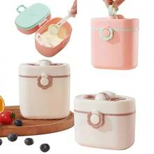 KUNT 1pc 410ml/600ml Baby Bee Milk Powder Container, Portable Cute Infant Complementary Food Rice Powder Box, Sealed Moisture-Proof Milk Powder Dispenser With Spoon - Multicolor - View 9