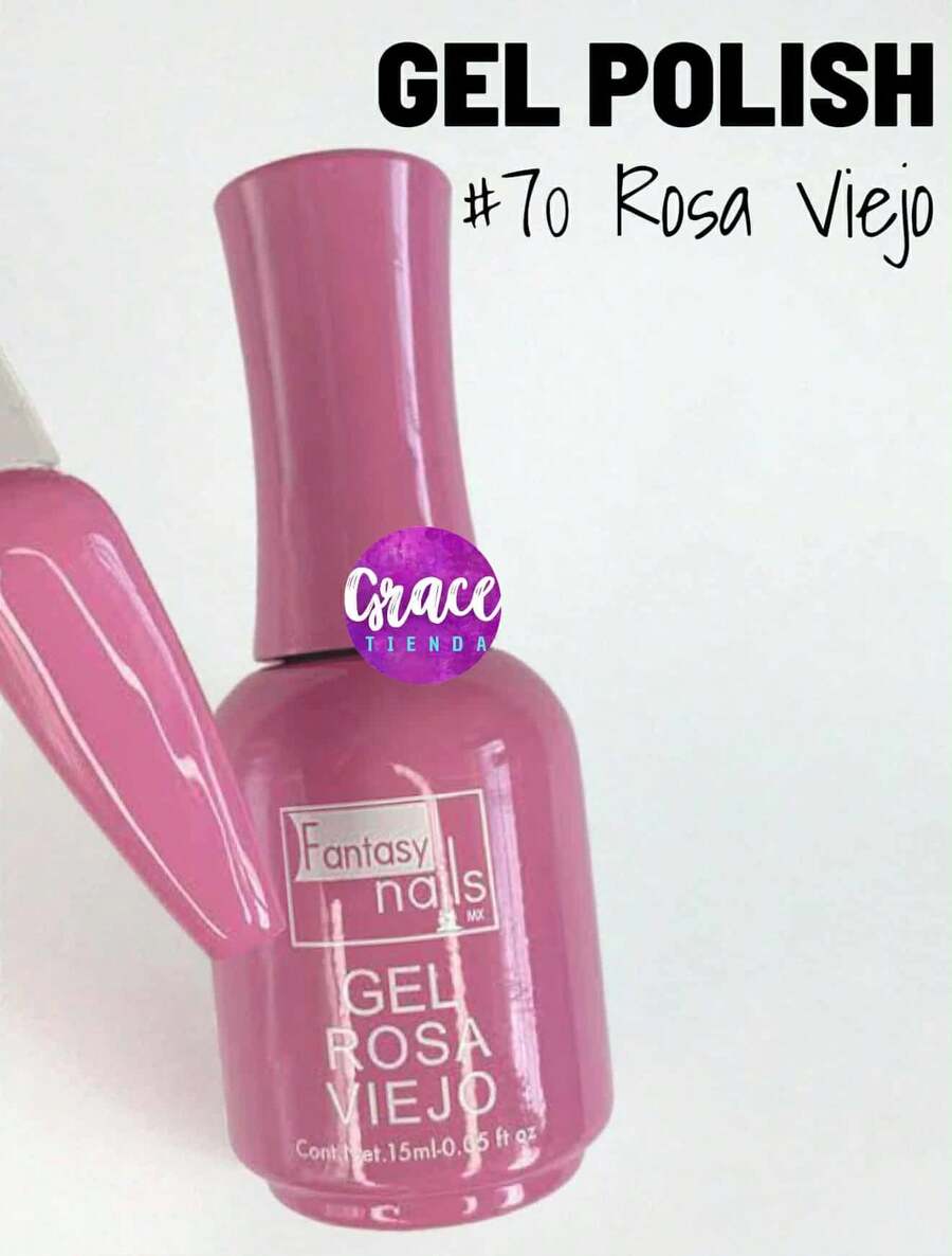 15ml Semi-Permanent Gel Polish 3 Steps Fantasy Nails Gelish Application Professional Use UV - 老玫瑰 - 查看 1