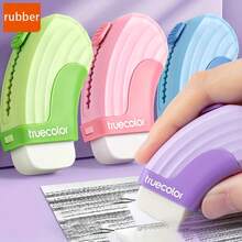 4 Peças Conjunto de Borrachas de Borracha Flexíveis, Borrachas Confortáveis para Estudantes para Limpeza e Desenho, Sem Resíduos, Cabeças de Borracha Substituíveis