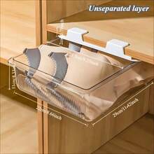 15格透明内衣收纳盒内裤袜子收纳盒抽屉式家居服装衣柜分层收纳盒带分隔板15格/无隔层（可选） - 彩色 - 查看 11