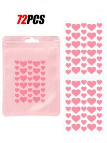 1440片粉色、黑色、白色、蓝色、紫色、绿色星形图案E-Star面部贴纸，拍照和脸部彩绘必备，适用于各种派对、聚会和娱乐活动。提供1080/720/180/72/36片装，化妆品级，价格实惠，可用于房间装饰、梳妆台、旅行、卧室、化妆配件等。