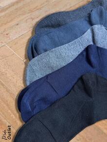 10 Pares de calcetines clásicos para hombre, color liso, sin estampado. Casuales y deportivos, tela de algodón, poliamida y laica, ajuste de tubo alto con resorte ligero, muy suaves, ligeros y cómodos, aptos para cualquier temporada del año. Te llegarán 10 pares de calcetines en colores al azar. - Multicolor - Ver 3