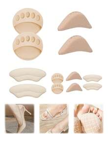 3 Pairs High Heel Pain Relief Insoles With Forefoot Cushion & Half-Length Soft Sponge Inserts For Women (3 Styles)