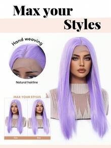 13*3.5 HD Former Lace Long Straight Hair Wig Multicolor 22-Inch Female Wig Synthetic Heat-Resistant Wig Perfect For Elegance And Naturalness For Holiday Travel Parties Cosplay Music Festivals Everyday Gifts Ready To Wear,The Perfect Holiday Gift For Girls, A Halloween Wig