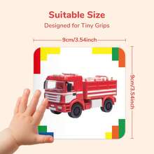 54 piezas Tarjetas didácticas para niños, Tarjetas de aprendizaje del alfabeto ABC con ilustraciones de vehículos, Juguetes de aprendizaje temprano para bebés, Materiales de enseñanza Montessori y de aula, Útiles escolares para preescolar y jardín de infantes, Mejoran el desarrollo cognitivo y del lenguaje, Juegos familiares, Estudiantes, Regreso a clases, Regalo de cumpleaños para niños y niñas - Multicolor - Ver 3