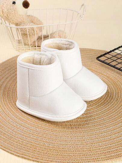 1 par flickskor i enfärgat sammet med kardborremönster och varmt foder, mångsidiga för höst/vinter