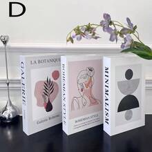 3 Peças de Livros Decorativos Dobráveis, Livros Decorativos Minimalistas para Casa, Escritório, Showroom