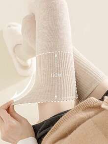 1 Pair Women's Extra Long Over-The-Knee Socks, Black Thigh High Stockings For JK Uniform With Long Boots, Anti-Slip Knee-High Socks For Autumn/Winter