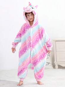 MICHLEY One-Piece Cartoon Animal Cute & Soft Sleeping Bag, Unisex, Suitable For Everyday Wear - Multicolor - View 10