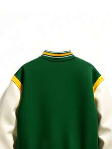 Unisex Baseball Jacket, Embroidered, Loose Fit, Versatile, Suitable For Spring, Autumn, Winter, Couples, Grunge