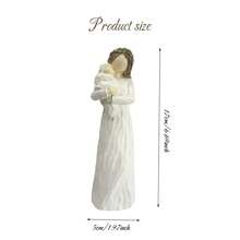 MINGZHANG 1PC Sculpted Hand-Painted Figure,Generations,Heart To Heart, Making Memories That Last Lifetimes, Reflects Time Spent With Grandmother, Mother, Daughter, And What Is Learned From Loving Family Relationships,The Perfect Gift For Christmas - 彩色 - 查看 11