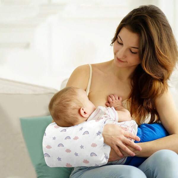 Almofada de Amamentação Macia e Confortável, Adequada para Amamentação e Segurar o Bebê