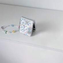 Keychain,Lanyard Cute Sakura Folding Phone Case With Chain, Suitable For Samsung Galaxy Z Flip3 5G/Galaxy Z Flip 4 5G/Galaxy Z Flip 5 5G/Galaxy Z Flip 6 5G/Galaxy Z Flip 7 5G, Girly Folding Phone Case - Multicolor - View 4