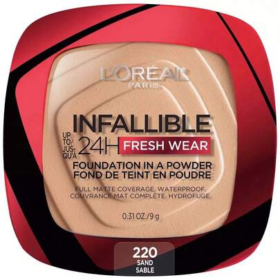 Infallible 24H Fresh Wear Foundation In A Powder 220 Sand 0.31oz / 9g