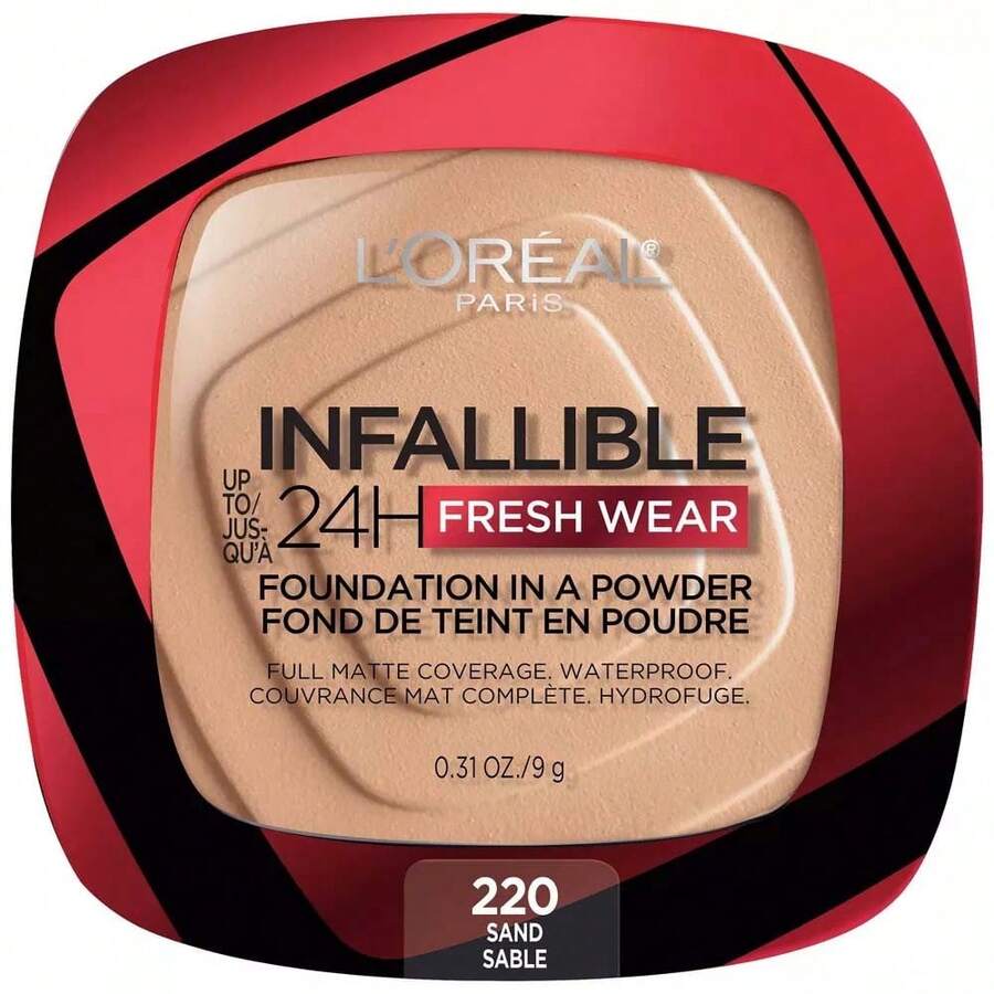 Infallible 24H Fresh Wear Foundation In A Powder 220 Sand 0.31oz / 9g - 220 Cát - Xem 1