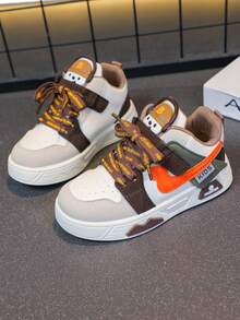 1 Pair Kids Casual Sneakers, Spring/Autumn 2025, Boys Loafers, New Low-Top Girls White Shoes, Soft Sole Versatile Sports Shoes