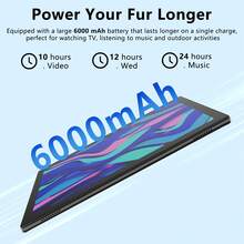 Coopers YQ10S Max 2 In 1 Tablet, 10 Inch Android 15 Tablet, RK3562 4-Core 2.0Ghz/6GB RAM+128GB ROM/2MP+5MP /1280x800 IPS Touch Screen/2.4+5G WiFi/WiFi 6/6000mAh/Google Certified Tablet PC With Keyboard/Mouse/Stylus/Protective Case(No Adapter) - Black - View 7