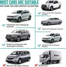 ANNA TOSANI 2 Pack Parasol de Coche, Parasol para Protección Coche, Doble Tejido paraáxima Protección Rayos UVA y Anti-Mosquitos - 1 - Ver 7