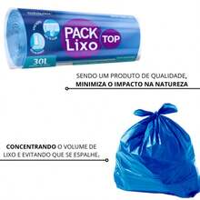 Blue Reinforced Garbage Bag Sizes 15, 30, 50 And 100 Liters - AZUL30L - 查看 4