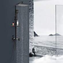 YUNRUX Wall-Mounted Shower System Shower Panel Shower Set Shower Faucet With Hand Shower Modern Luxury Shower System Startup Shower Shower Head Shower Panel Multifunctional Massage Shower Faucet With Adjustable Shower Armrest 70-115cm, Free Shipping - Multicolor - View 7