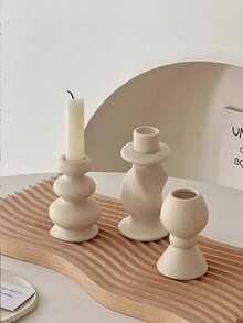 1 sfeșnic ceramic vintage, suport pentru lumânări în stil roman minimalist, accesoriu de decor pentru casă, potrivit pentru cina la lumina lumânărilor, cadou potrivit pentru decorarea camerei de zi și a dormitorului