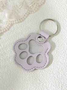 1pc Commemorative Leather Pet Hair Keepsake Bag - Multipurpose Portable Keychain, Suitable For Cats And Dogs, Pet Memorial Hair Storage Box