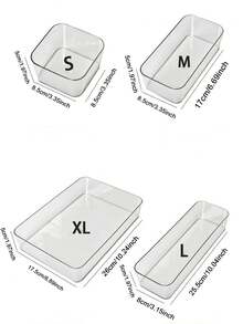 8/7/1/zestaw przezroczystych organizerów do makijażu, stojak na kosmetyki, pudełko do przechowywania akcesoriów kosmetycznych, organizer biurkowy, pudełko do przechowywania kosmetyków typu szuflada, dekoracja domu na Nowy Rok
