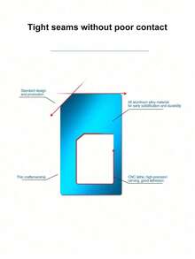 5pcs/Set Metal SIM Card Tray Adapter, Phone Card Slot Converter, Aluminum Alloy SIM Card Holder