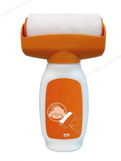 Refillable Paint Roller With 500ml Storage - White Design, Ideal For Wall Repair, Touch-Ups, Graffiti, And Arts & Crafts Projects - Durable Plastic Applicator For Easy Painting, Can Also Be Used For Wall Decontamination And Stains (New And Old Models Shipped Randomly)