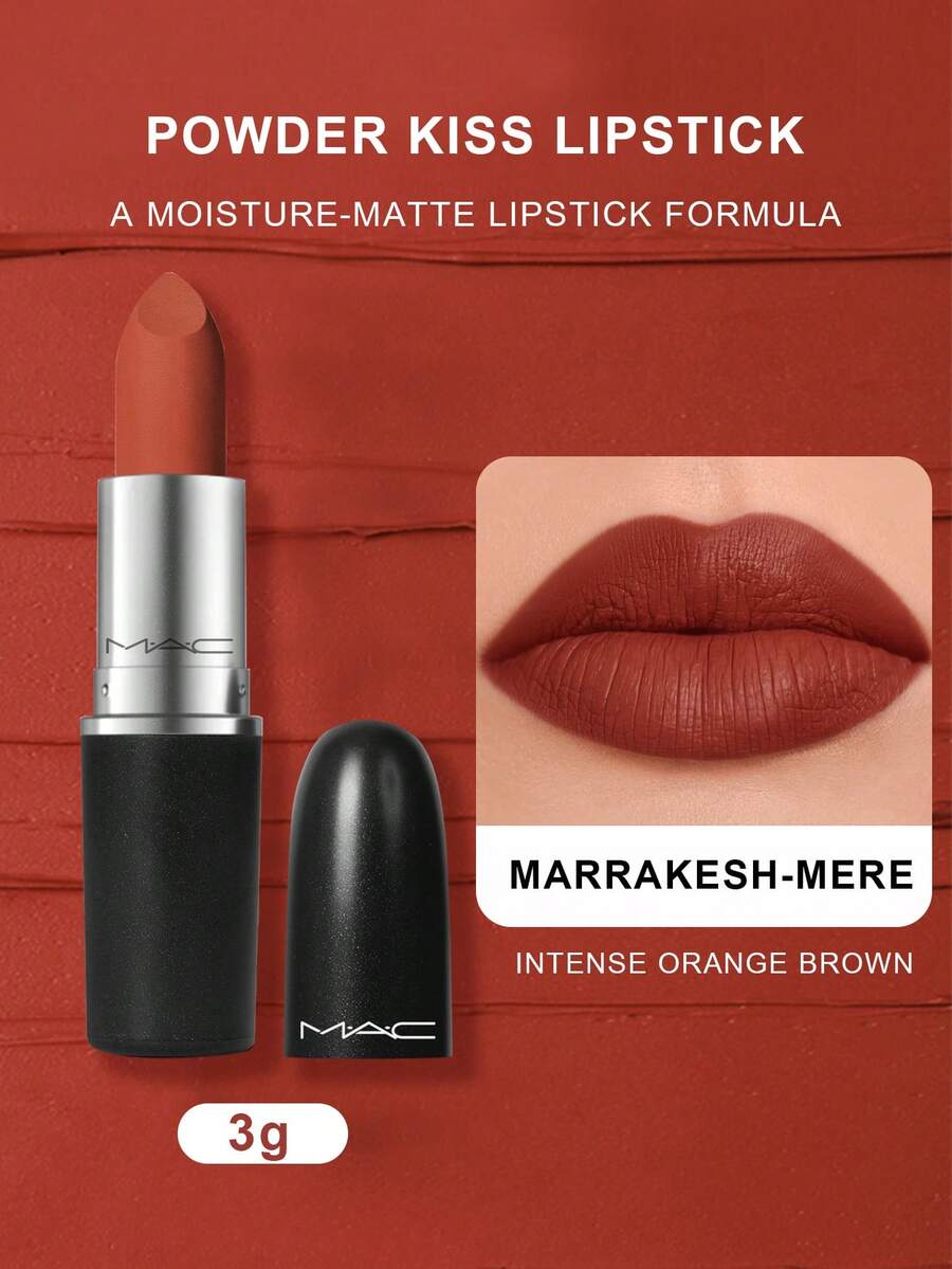 MAC Lustreglass Lipstick Sheer Shine PDA (Bricky Red).1 0Z/3G - #925 MARRAKESH-mERE - View 1
