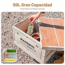 Mesa Plegable Plástico Caja De Almacenamiento - Gris Claro - Ver 3