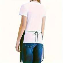 1pc "Let's Cook" Printed Apron, Durable Polyester Material, Suitable For Cooking, Barbecue, Gardening, Painting, Manicure, Unisex, Indoor And Outdoor Use