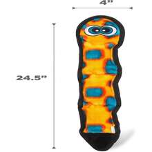 Outward Hound Durablez Stuffing-Free Squeaky Interactive Dog Toy, Tough Plush, Snake, Blue, XL - MàuF - Xem 6