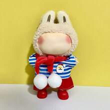 6.69-Inch Christmas Doll Clothes, Compatible With Labubu,1sets Of Decoration - Fashionable Headwear, Clothing And Pants Or Skirt Set, Suitable For 6.69-Inch Dolls, Cute BuLabu Christmas Accessories, For Play And Display (Shoes And Dolls Not Included) - Multicolor - View 13