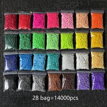 10/28 袋装 5000/14000 颗 5mm 熔珠 大孔珠 DIY 手工珠宝制作材料 - 熔珠 像素拼图珠 创意工艺 - 珠宝设计师的理想之选