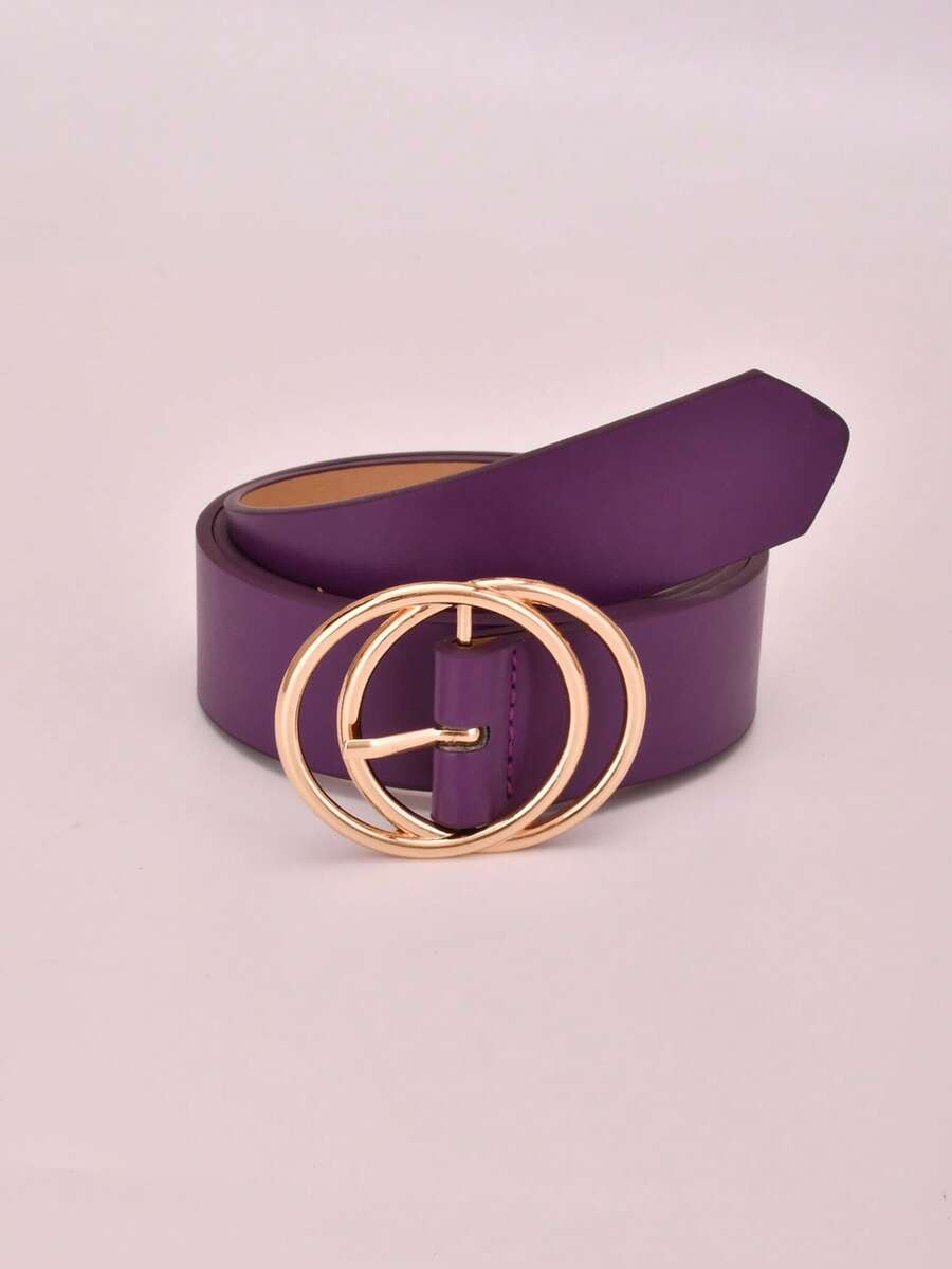 1pc Minimalist Fashion Versatile Women's Belt - Purple - View 1