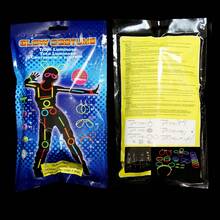 158 件荧光棒套装 发光棒派对礼物 儿童成人黑暗派对用品配件 霓虹装饰 发光散装手链 适用于万圣节生日婚礼海滩户外庭院游戏 - 混色 - 查看 6