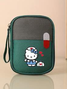 Sanrio Hello Kitty Cartoon Printed Portable Medical Bag Travel Medical Emergency Kit Home Outdoor Emergency Medicine Box Storage Epidemic Prevention And Health Kit Travel Essentials For Holiday Vacation Medicine Organizer Medicine Bag Medicine Storage Bag For Travel For Outdoor First Aid Bag