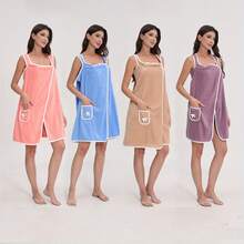 1 Piece Of Wearable Bath Towel, Butterfly Coral Fleece Thick Bath Skirt, Adult Style, Quick Drying Water Absorbing Bath Towel, Bathroom Supplies, Sauna Skirt, Women's Spa Sauna Wrap